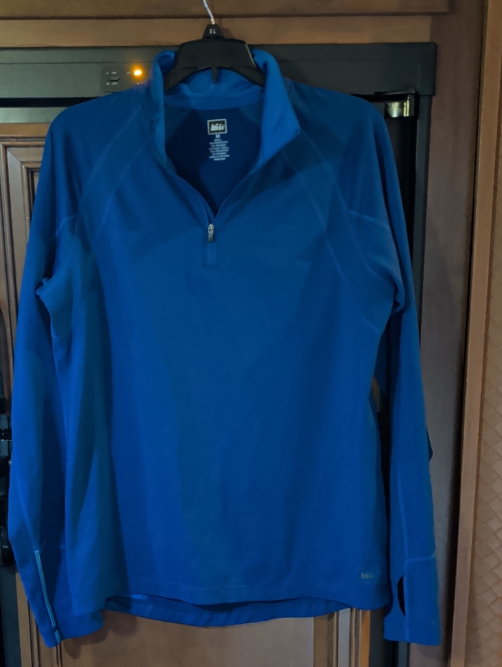 REI Blue Quarter-Zip Pullover Hoodie